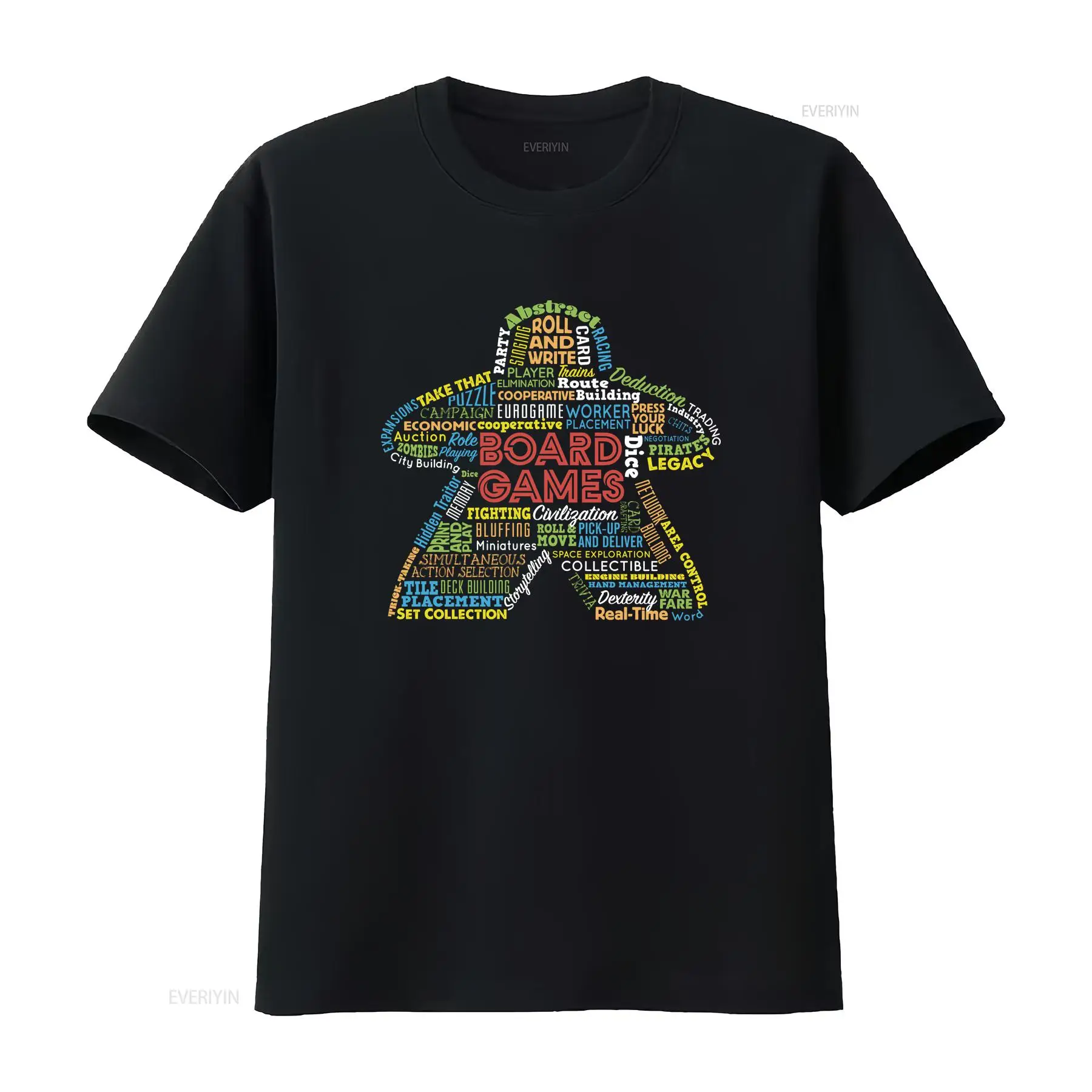 Board Game Vintage - Brettspiel-Mechaniken Meeple Arten von Spielen T-Shirt