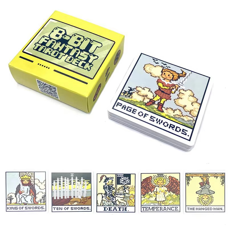 Board Game Life - 8-Bit Fantasy Tarot Deck Karte Prophezeiung