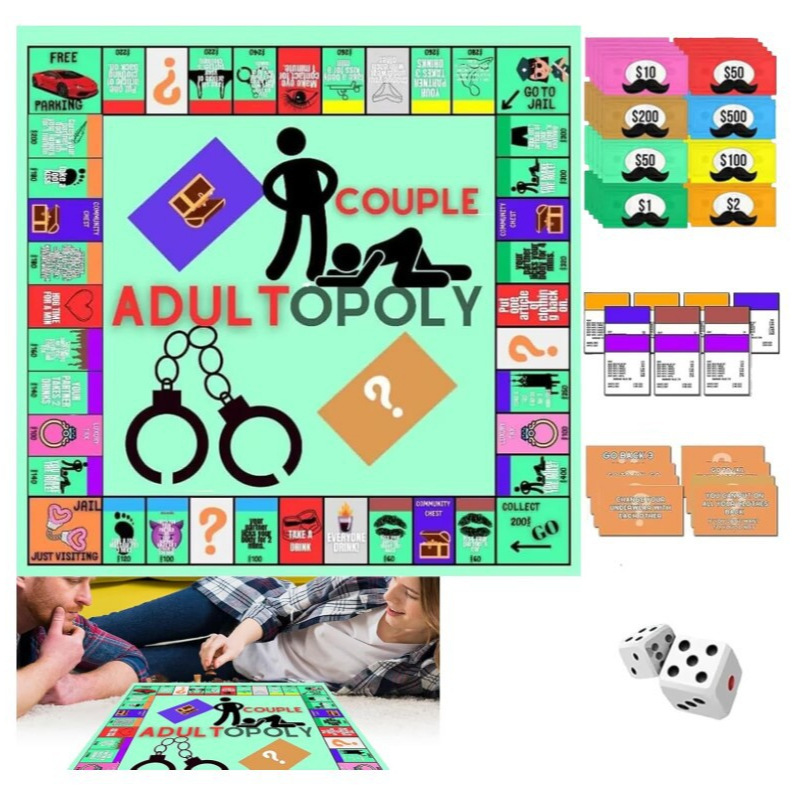 Board Game Catan - Paar-Schachbrett-Monopoly-Partyspiel, Erwachsenen-Paar-Dating-Spielabend für Verschiedene Feste, Brettspiel-Geschenke