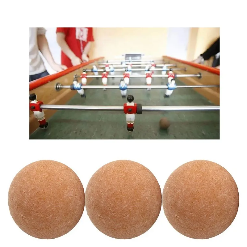 Board Game Football - 4er-Set 36mm Massivholz-Kunststoff Mattierte Tischfußballbälle für