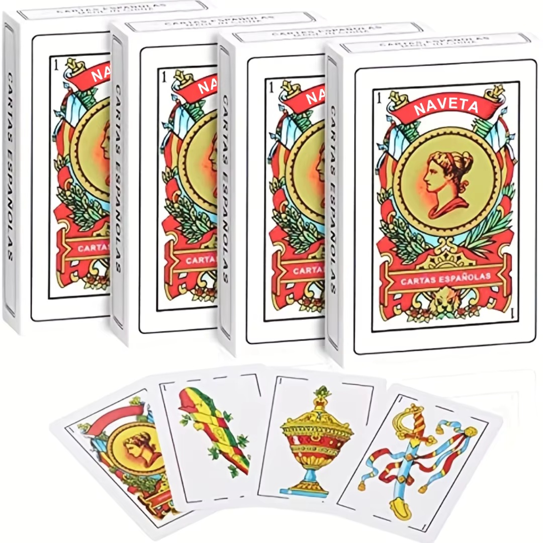 Board Game Simple - 1-Deck authentischer spanischer Naipes-Spielkarten – perfekt