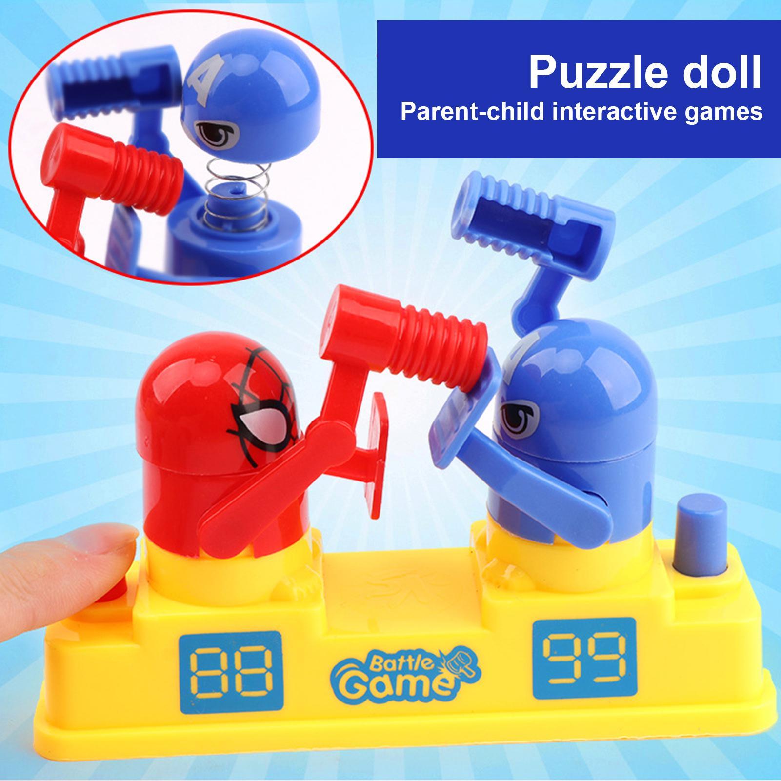 Board Game Simple - Tisch-Kampfspiel Mini-Roboter Boxer Kampfspielzeug Interaktives und