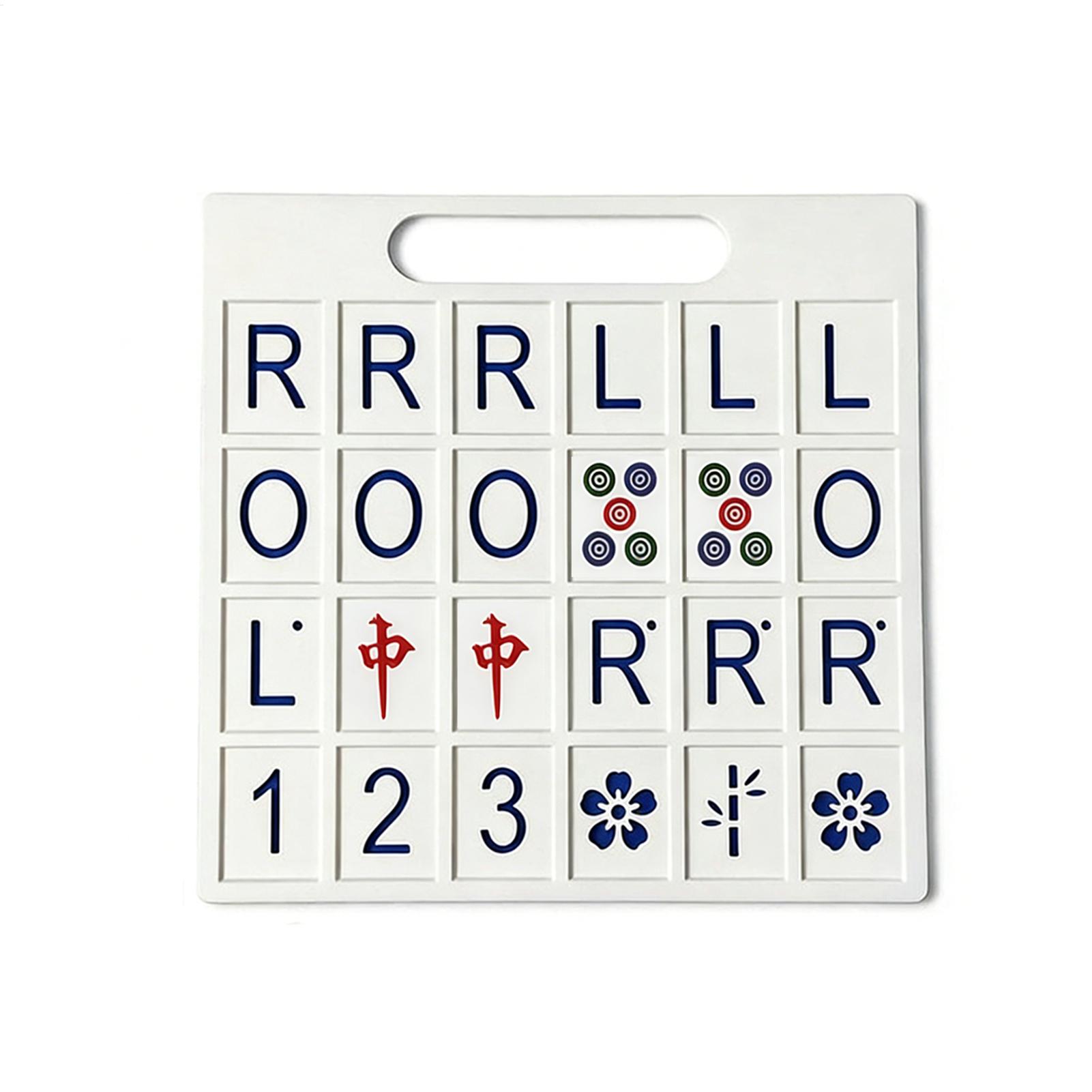 Board Game Family - Solo-Mahjong-Brett mit 24 Fächern, tragbares Strategiespiel,