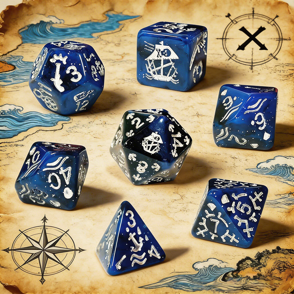 7-teiliges Piraten-Themen Würf – Board Game Pirates Bewertung und Preis