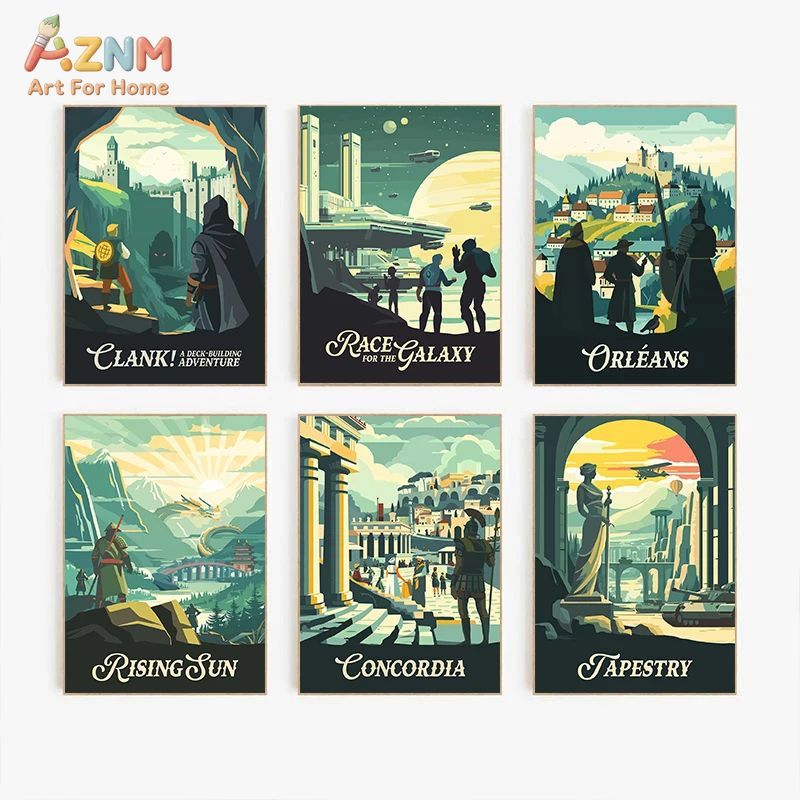 AZNM Retro-Brettspiel-Kunst-Le – Board Game Vintage Bewertung und Preis