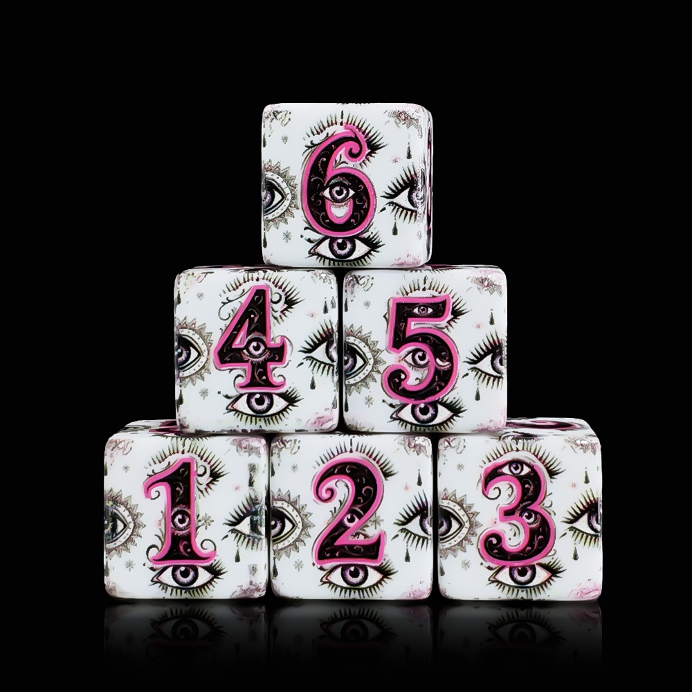 12 Stück 16MM D6 Acryl-Würfel  – Board Game Vintage Bewertung und Preis
